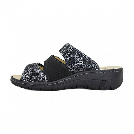 Сабо ортопедические Ортобум женские 20057-02 ярко-черные. Изображение 6 из 7